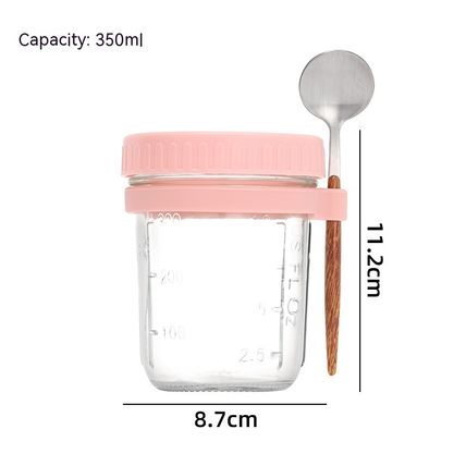 Mason Sealed Glass Cup Portable With Lid