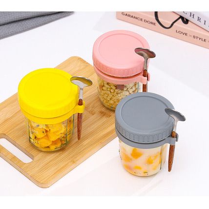 Mason Sealed Glass Cup Portable With Lid