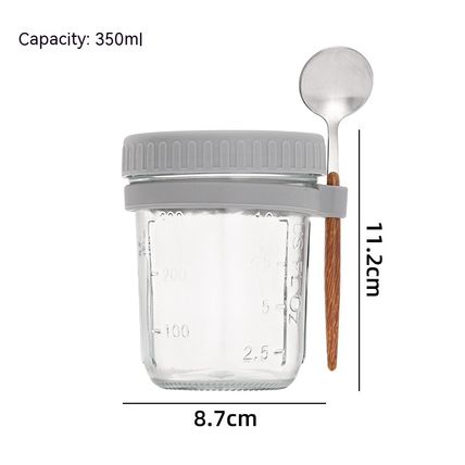 Mason Sealed Glass Cup Portable With Lid