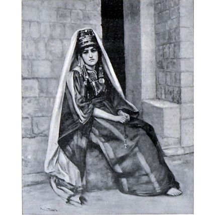 A CHRISTIAN WOMAN OF BETHLEHEM 1893 Herbert Gustave Schmalz PRINT
