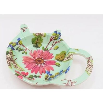 Blossom Melamine Spoon & Teabag Holder Set Kitchen Household Gift Home