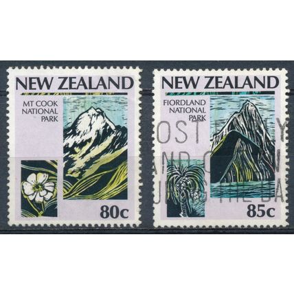 Centenary of National Parks Movement - New Zealand 1987 - F H - SG 1429/30