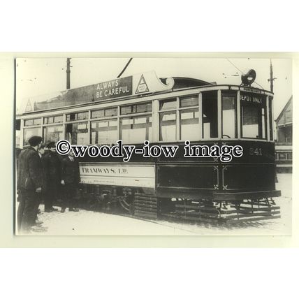 tm5234 - London United Tram 341 in 1922 - photograph