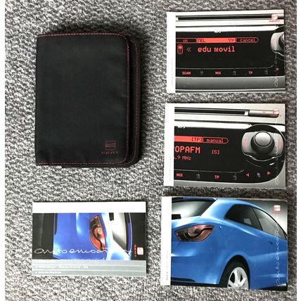 SEAT IBIZA SC 3 DOOR HANDBOOK PACK : OWNERS MANUAL / AUDIO / COMMS 2008 - 2012