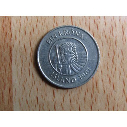 Iceland 1981 1 Krona Coin