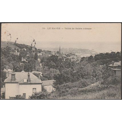 Vallon de Sainte-Adresse, Le Havre, 1907 - Le Deley CPA ELD79