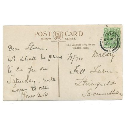 Cavendish High Street, Suffolk, Postcard.