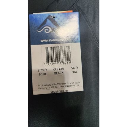 KANU SURF Men's Shirt Athletic Black Short Sleeve Size XXL