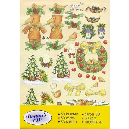 Donna's 3D. Cardmaking Kit. Cardmaking Crafts Decoupage Craft Kits