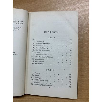 1906 "SARTOR RESARTUS" THOMAS CARLYLE ANTIQUE SMALL HARDBACK BOOK (P2)