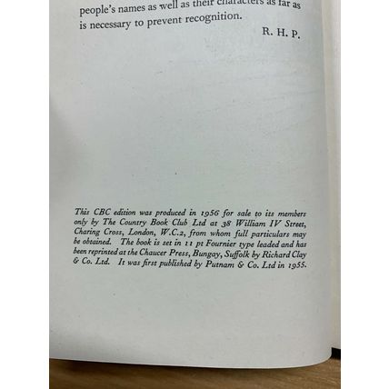 1956 R H PEARSION "BAYNTON HOUSE" AUTOBIOGRAPHY HARDBACK BOOK (P3)