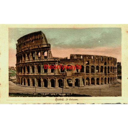 Roma (Rome), Il Colosseo (Colosseum), Italy, Fratelli Baccani Postcard