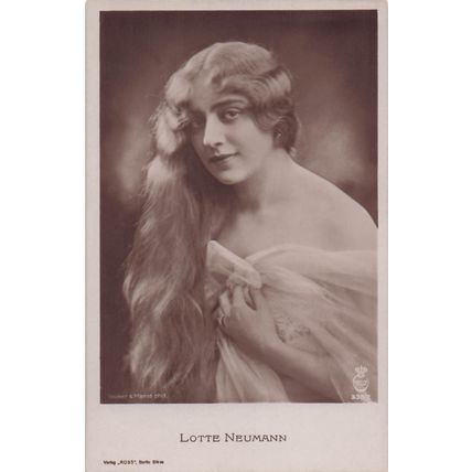 Lotte Neumann Germany Silent Film Actress Screenwriter Old RPC Postcard