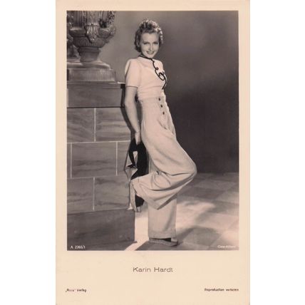 Karin Hardt Early German Film Actress Old RPC Postcard