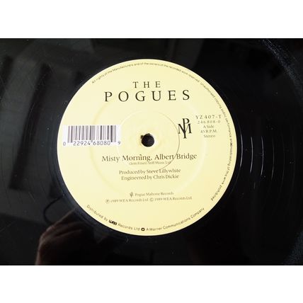 THE POGUES Misty Morning Albert Bridge 12" vinyl record LP 1989 Shane MacGowan