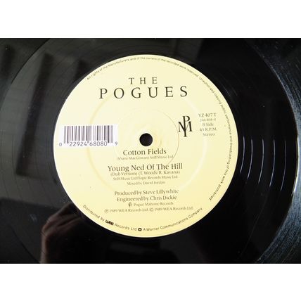 THE POGUES Misty Morning Albert Bridge 12" vinyl record LP 1989 Shane MacGowan