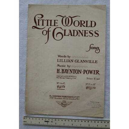 1918 Little World of Gladness by Lillian Glanville