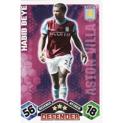 Match Attax 2009/2010 Habib Beye Aston Villa
