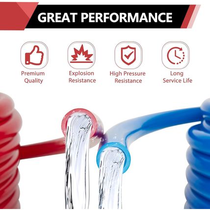 EFIELD Pex-B Pipe/Tubing (NSF Certified) Blue & Red 1/2 Inch 2X 300 Ft Rolls 600