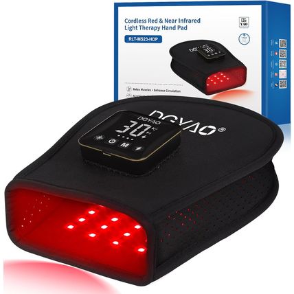 Cordless Red Light Therapy for Hand 4000Mah Rechargeable Battery Infrared Gloves