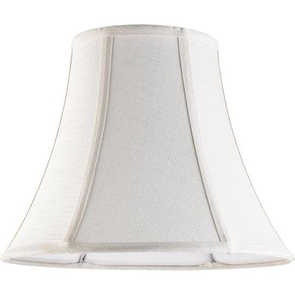 Creme White Bell Lamp Shades Set of 2 Medium Shade 6.7``Top X 13``Bottom X 10``H