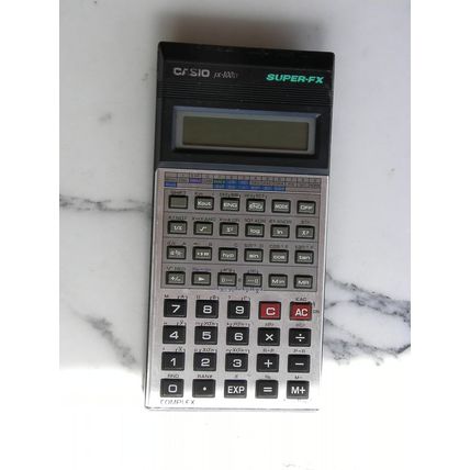 (faint display) Casio fx-100D SUPER-FX Vintage Scientific Calculator retro maths