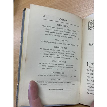 c1890 "WASHING AND CLEANING" BESSIE TREMAINE HARDBACK BOOK (P2)