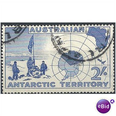 Australia Antarctic Territory 1957 SG1 2s Ultramarine Fine Used.