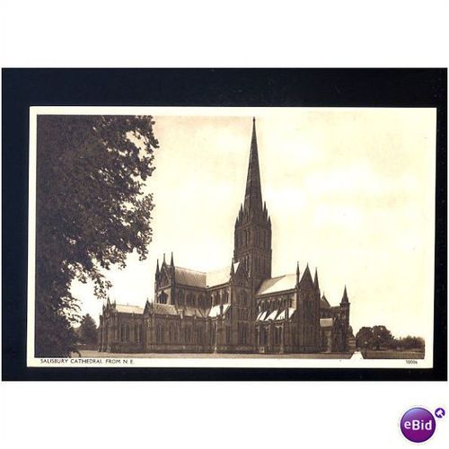 Wiltshire SALISBURY Cathedral Postcard by Harvey Barton (30006)