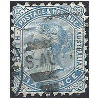 South Australia 1887 SG185 6d Pale Blue Fine Used ..