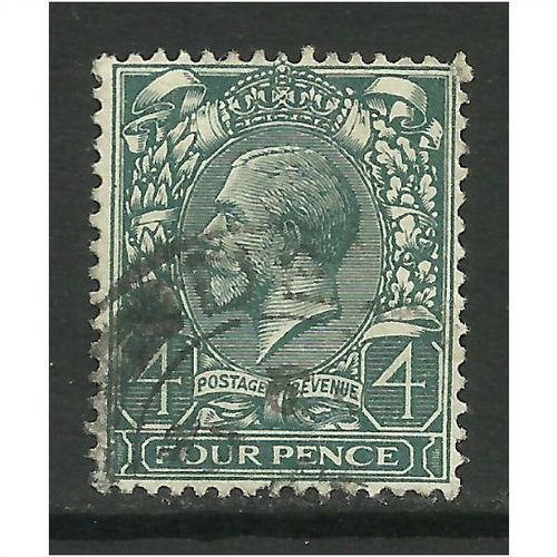 GB 1912 - 24 KGV 4d Grey Green used WMK 100.(F517 )