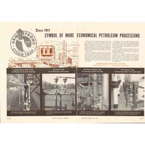 armstrong machine works 1959 economical petroleum process vintage ad