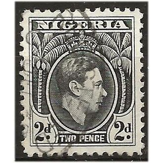 Nigeria 1938 SG52 2d Black Fine Used .. ..