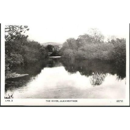 Llanybydder, Carmarthenshire - River Teifi - real photo Friths postcard c.1950s
