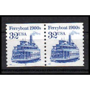 2466 32c Ferryboat Very Fine MNH LGG CNP Left 5 PA1174