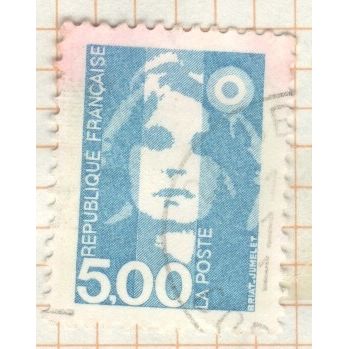 France 1990 - 5f blue - Marianne - used