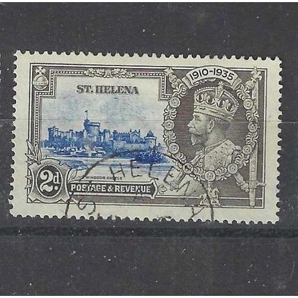 ST HELENA 1935 SILVER JUBILEE 2D ULTRAMARINE & GREY FU