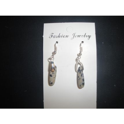 Beautiful small dalmation jasper earring
