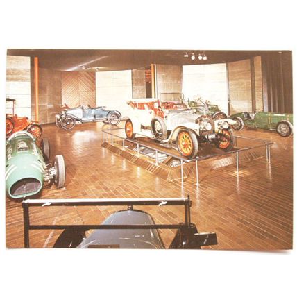 old postcard Alcan Hall of Fame - National Motor Museum, Beaulieu