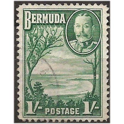 Bermuda 1936 SG105 1/- Green Fine Used ...