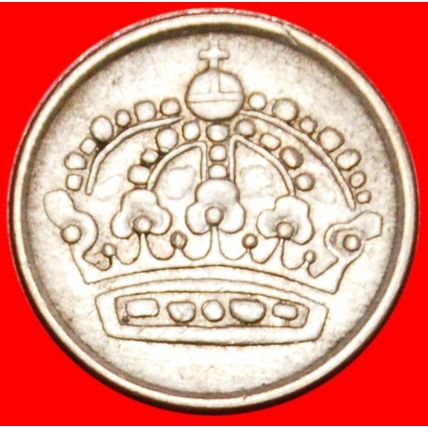 SILVER: SWEDEN ★ 10 ORE 1955! Gustaf VI Adolf (1950-1973) ★LOW START★NO RESERVE