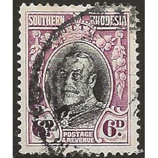 Southern Rhodesia 1931 SG20 6d Black & Magenta Fine Used . .. .