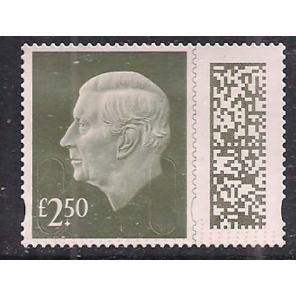 GB 2024 KC 3rd £2.50 Gooseberry Green Machin Used SG V5026 ( J1223 )