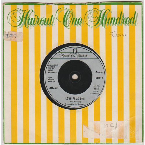 Love Plus One 1982 Haircut One Hundred on Arista label