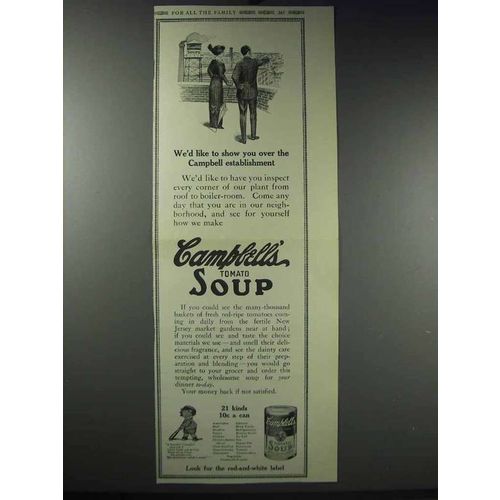 1913 Campbell's Tomato Soup Ad - We'd Like To Show You