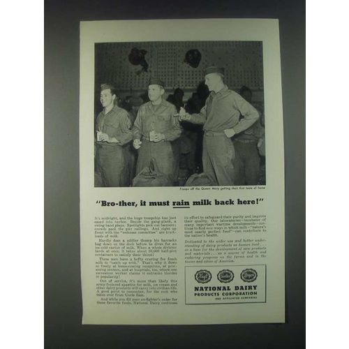 1946 National Dairy Products Corporation Ad - it Must Rain Milk Back Here