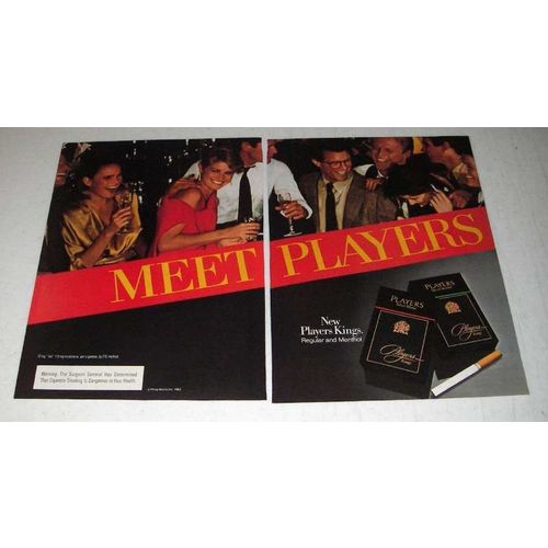 1983 Players Cigarette Ad - Meet Players
