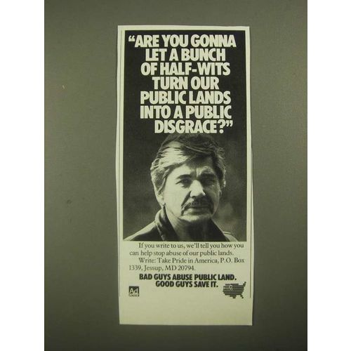 1987 Take Pride in America Ad - Charles Bronson