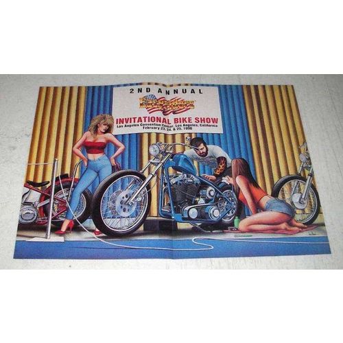 1990 David Mann Illustration - Invitational Bike Show