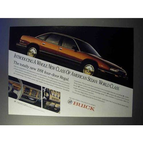 1991 Buick Regal Car Ad - World Class